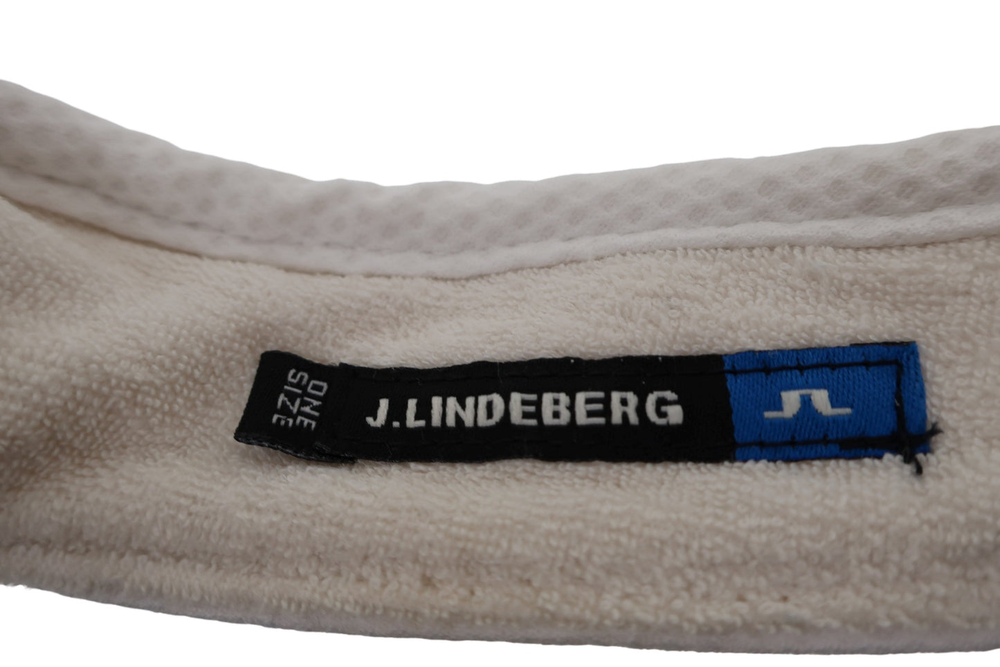 J.LINDEBERG(ジェイ リンドバーグ) サンバイザー 白 メンズ フリーサイズ B