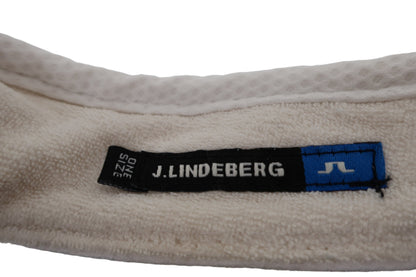 J.LINDEBERG(ジェイ リンドバーグ) サンバイザー 白 メンズ フリーサイズ B