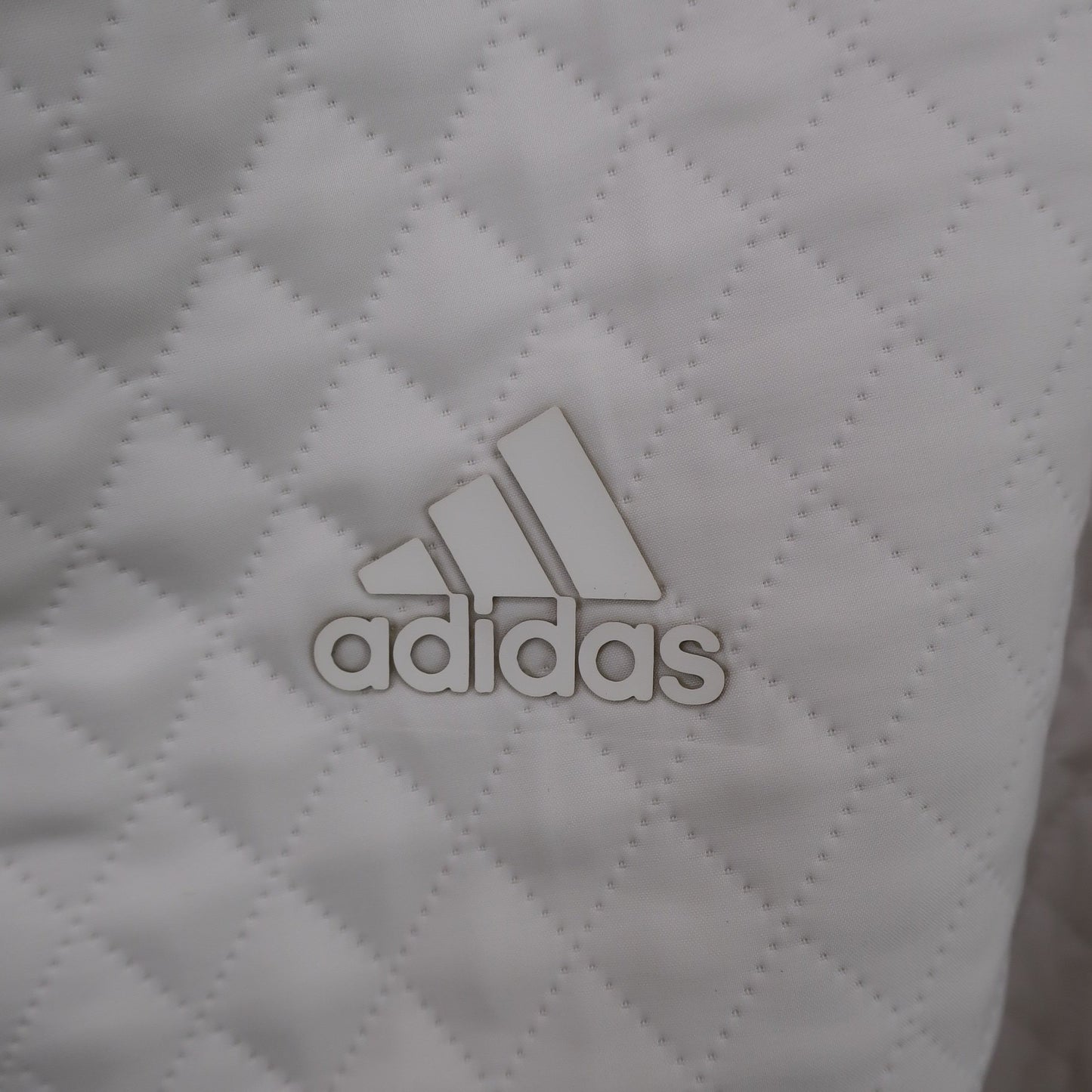adidas(アディダス) キルティングコーチジャケット 白 メンズ L A