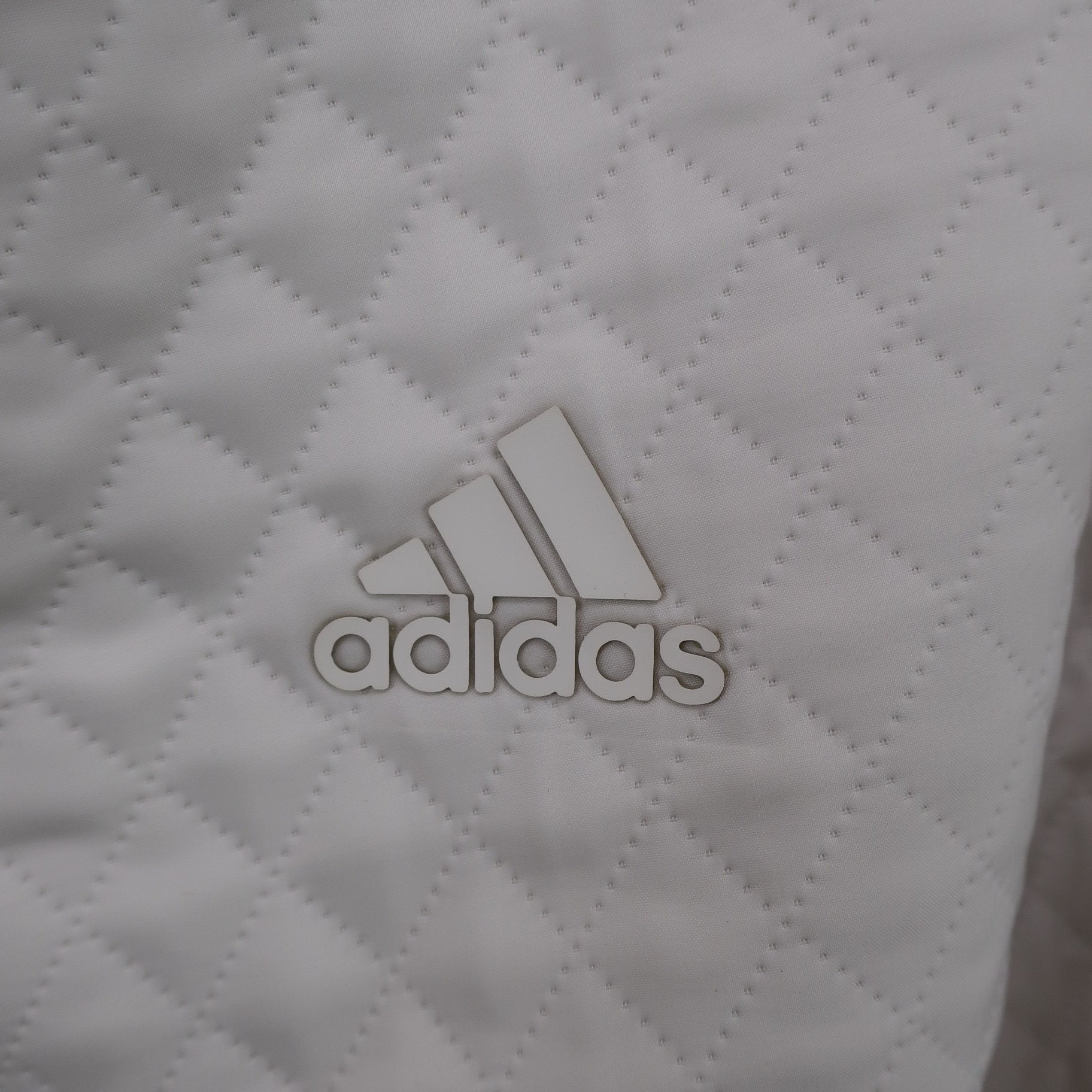 adidas(アディダス) キルティングコーチジャケット 白 メンズ L A