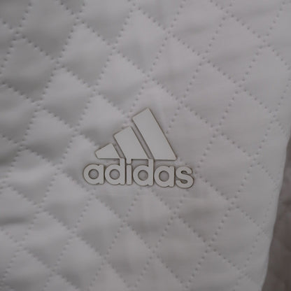 adidas(アディダス) キルティングコーチジャケット 白 メンズ L A