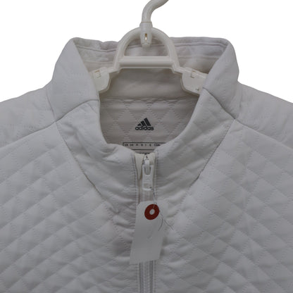 adidas(アディダス) キルティングコーチジャケット 白 メンズ L A