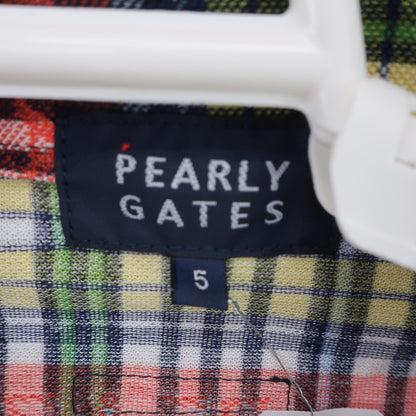 PEARLY GATES(パーリーゲイツ) ポロシャツ カラフルチェック メンズ 5 053-0160443 A