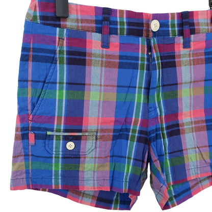 PEARLY GATES(パーリーゲイツ) ショートパンツ 青ピンクチェック レディース 0 055-7132614 B