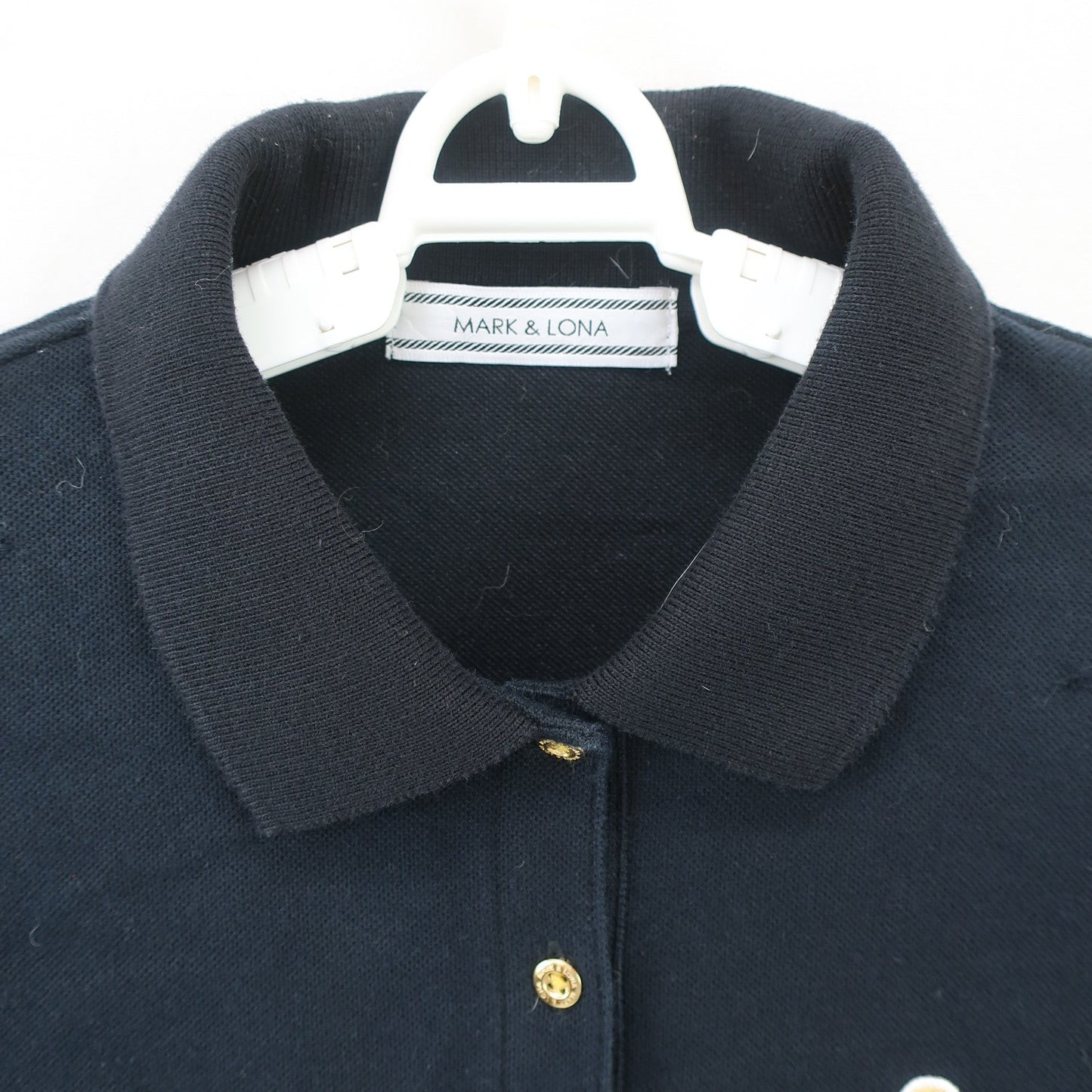 MARK&LONA(マークアンドロナ) ポロシャツ 黒 レディース 38 MLW-18W-P01 A