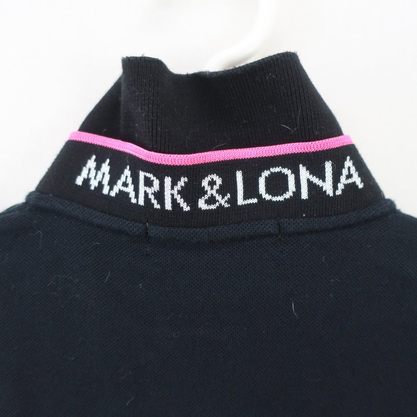 MARK&LONA(マークアンドロナ) ポロシャツ 黒 レディース 38 MLW-18W-P01 A