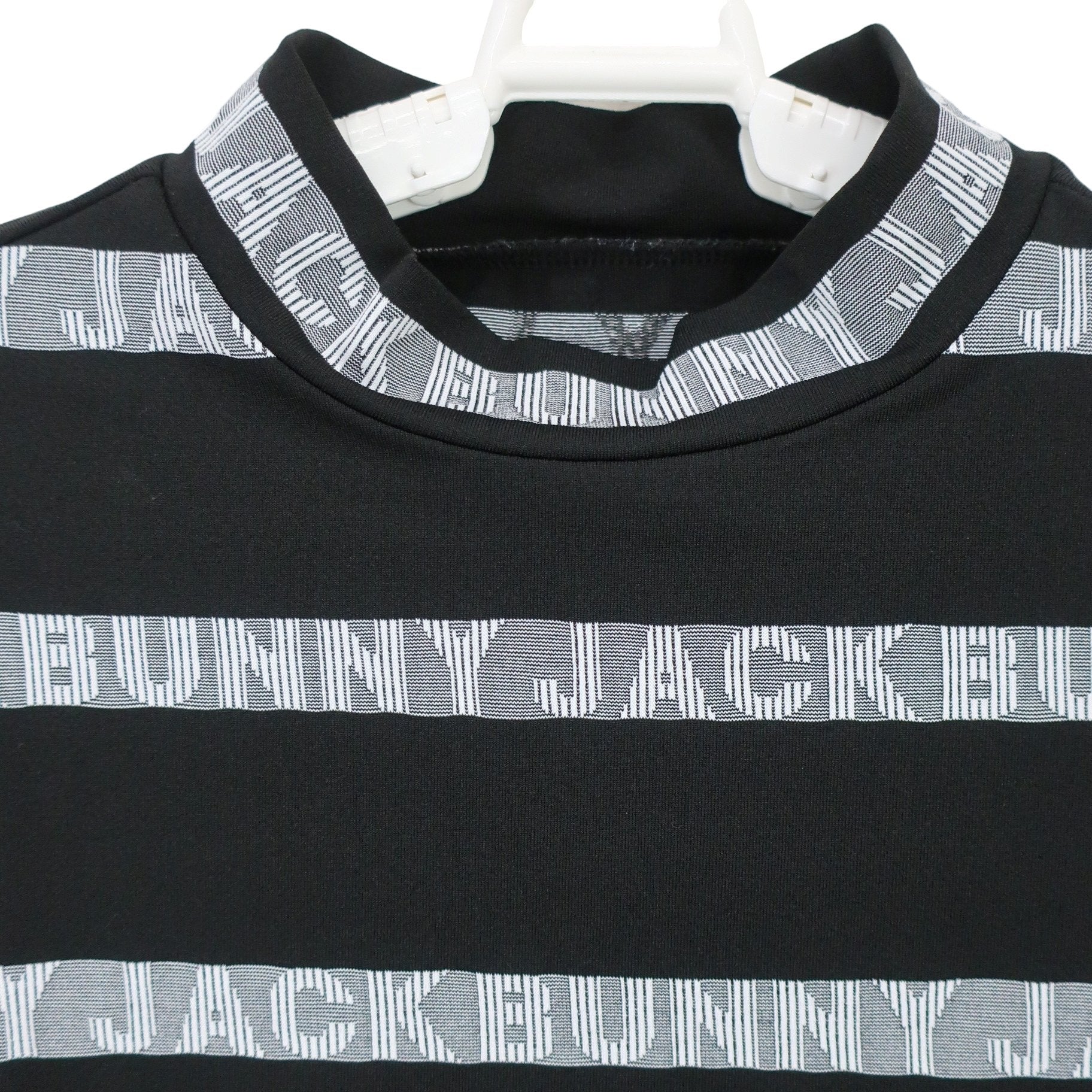 Jack Bunny(ジャックバニー) 半袖モックネックシャツ 黒 レディース 0 263-3167560 A