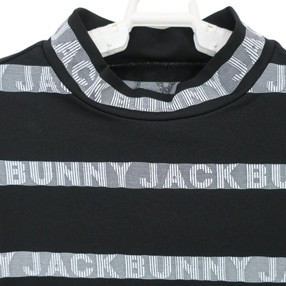 Jack Bunny(ジャックバニー) 半袖モックネックシャツ 黒 レディース 0 263-3167560 A