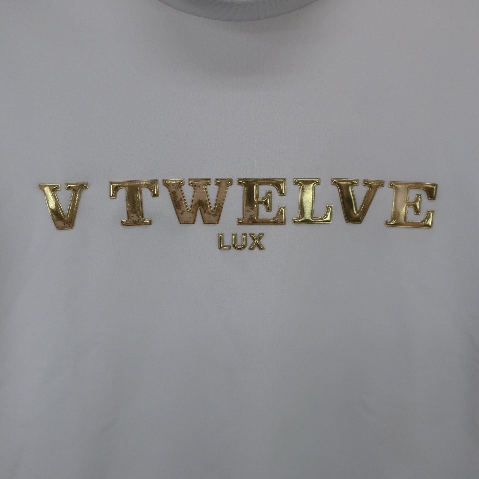 V12(ヴィトゥエルブ) 半袖モックネックシャツ 白 レディース 0 VLX2111-CT06 A