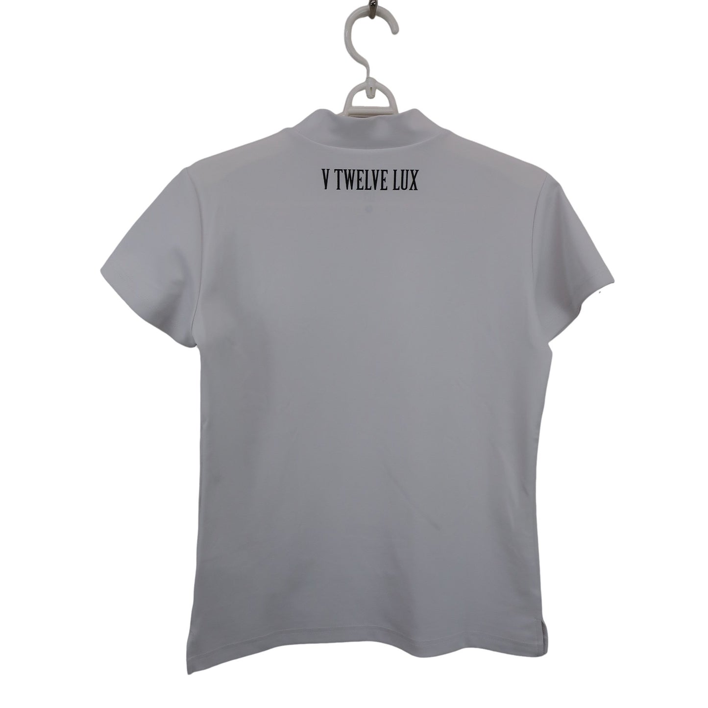 V12(ヴィトゥエルブ) 半袖モックネックシャツ 白 レディース 0 VLX2111-CT06 A