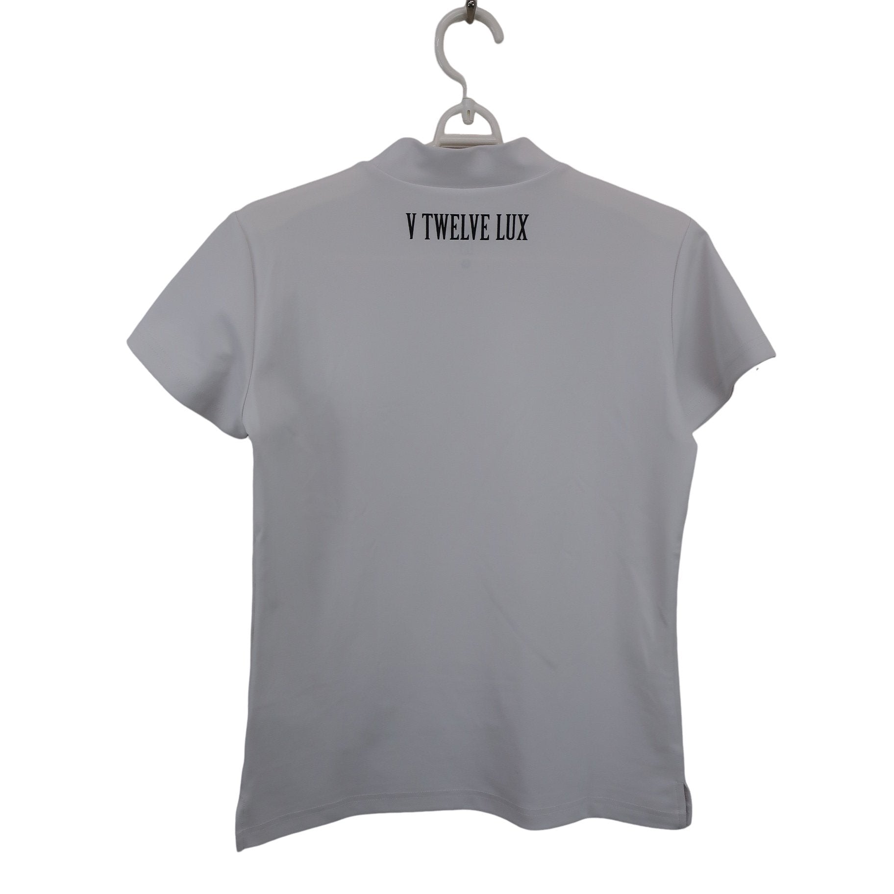 V12(ヴィトゥエルブ) 半袖モックネックシャツ 白 レディース 0 VLX2111-CT06 A