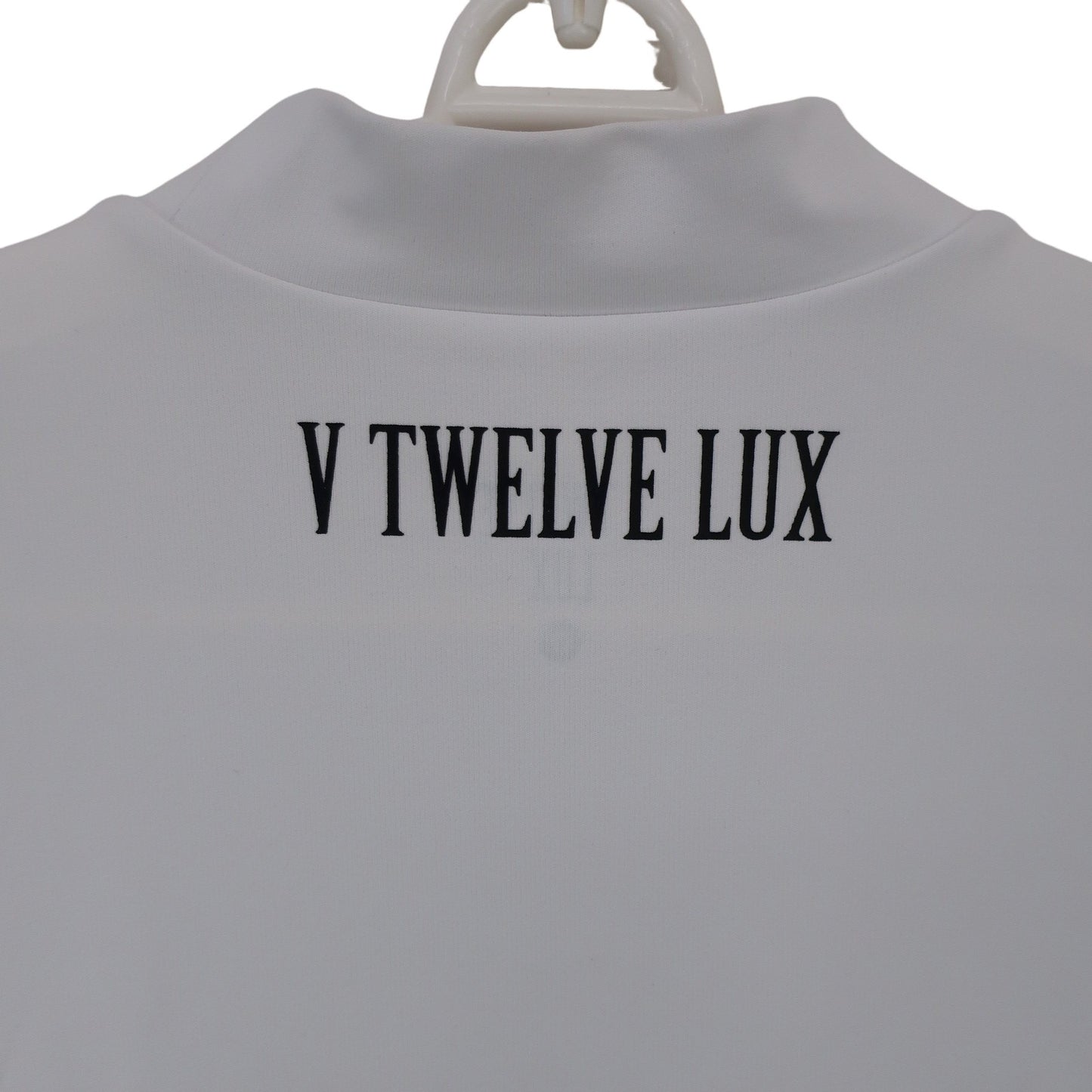 V12(ヴィトゥエルブ) 半袖モックネックシャツ 白 レディース 0 VLX2111-CT06 A