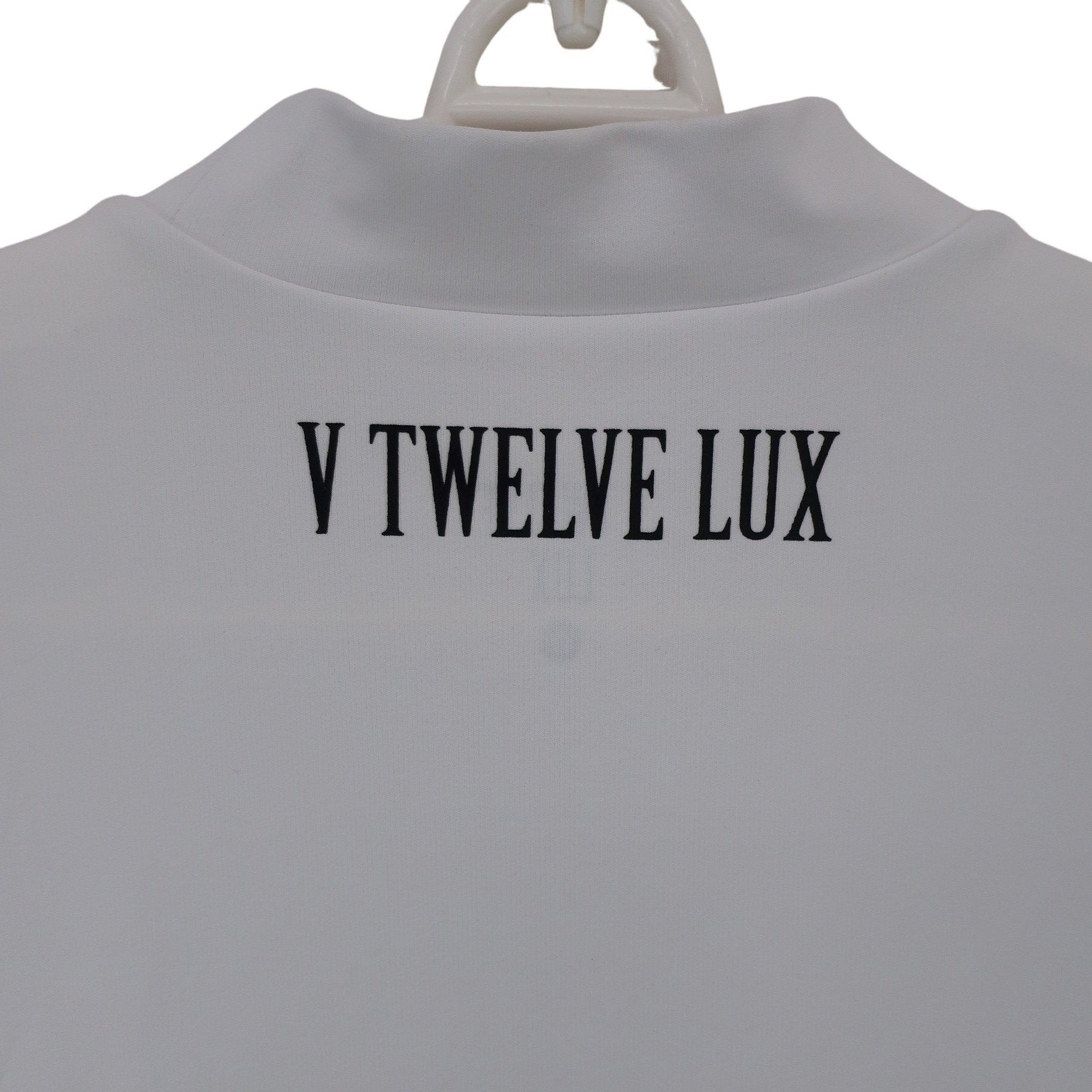 V12(ヴィトゥエルブ) 半袖モックネックシャツ 白 レディース 0 VLX2111-CT06 A