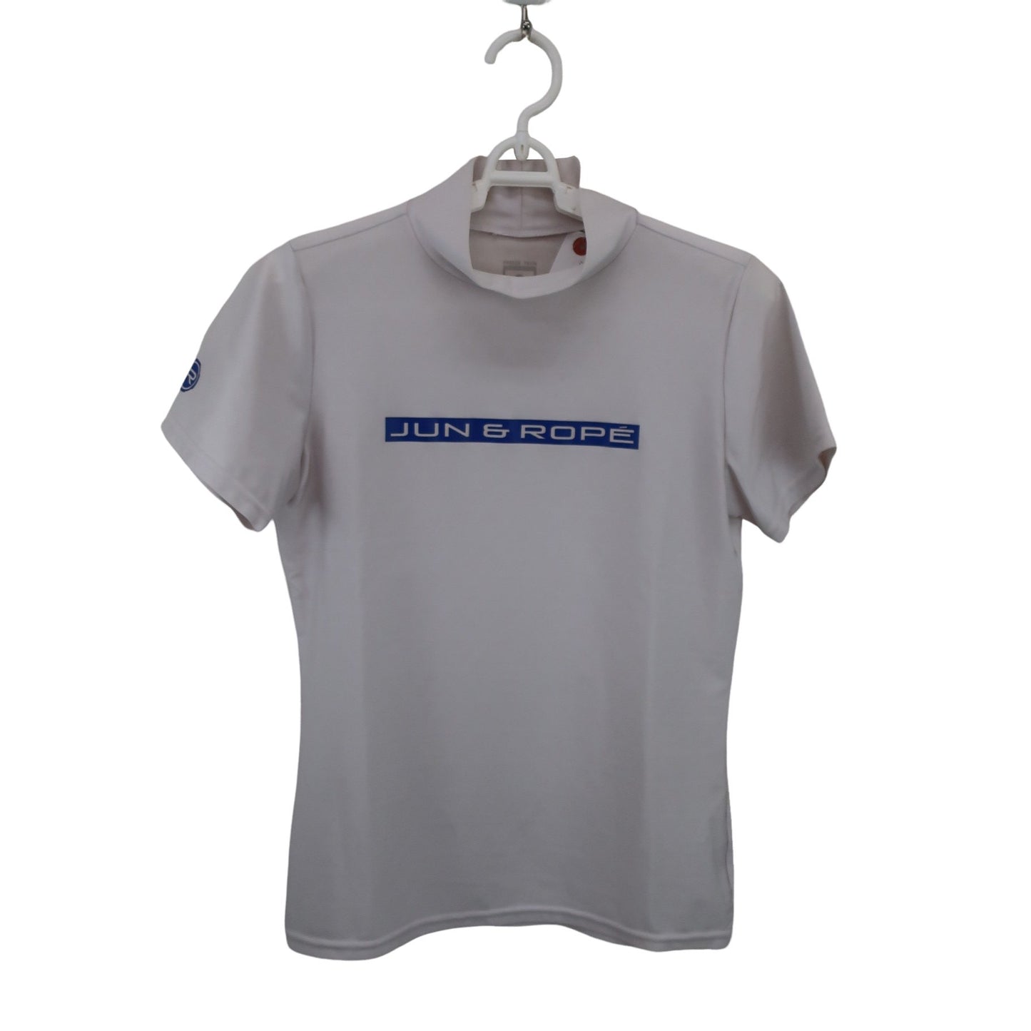 Jun and Rope(ジュン アンド ロペ) 半袖モックネックシャツ 白 レディース S A