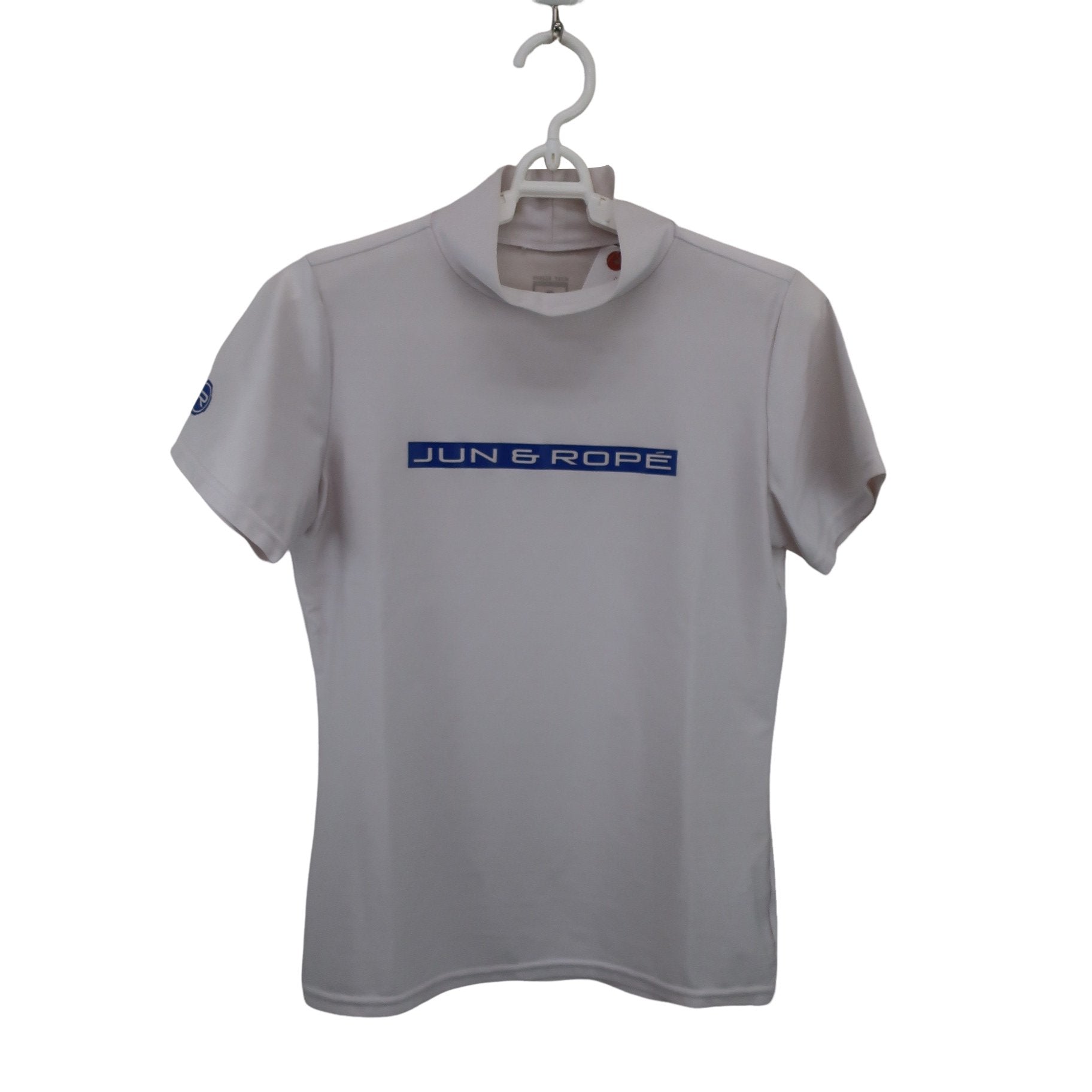 Jun and Rope(ジュン アンド ロペ) 半袖モックネックシャツ 白 レディース S A