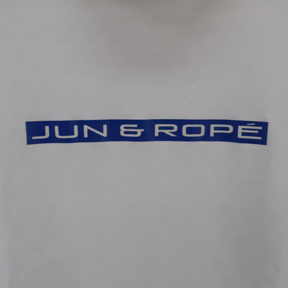 Jun and Rope(ジュン アンド ロペ) 半袖モックネックシャツ 白 レディース S A