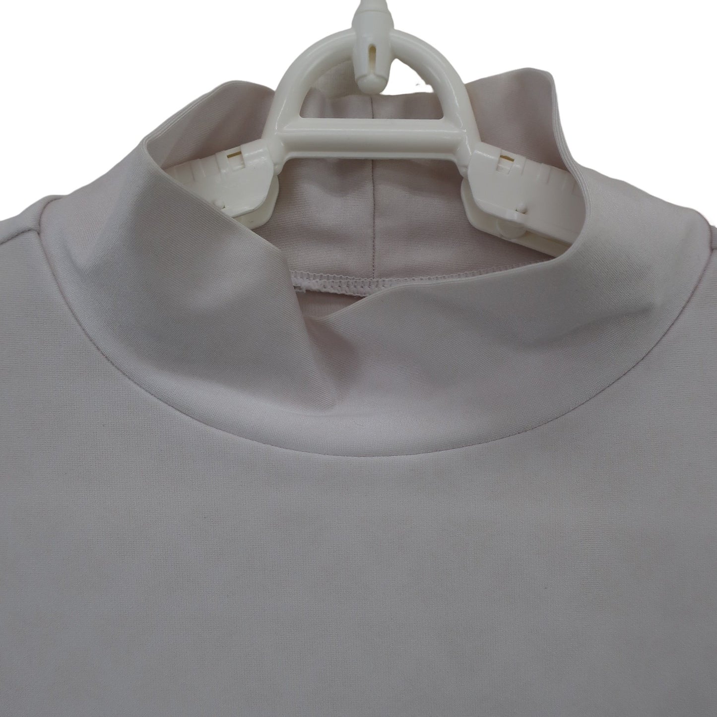 Jun and Rope(ジュン アンド ロペ) 半袖モックネックシャツ 白 レディース S A