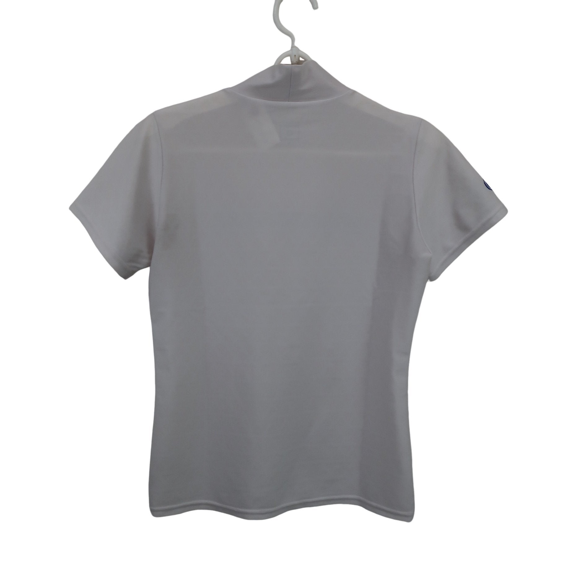 Jun and Rope(ジュン アンド ロペ) 半袖モックネックシャツ 白 レディース S A