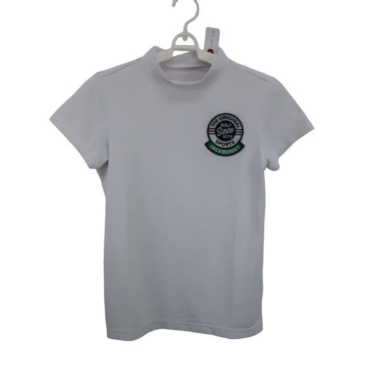 Jack Bunny(ジャックバニー) 半袖モックネックシャツ 白 レディース 0 263-3167568 A