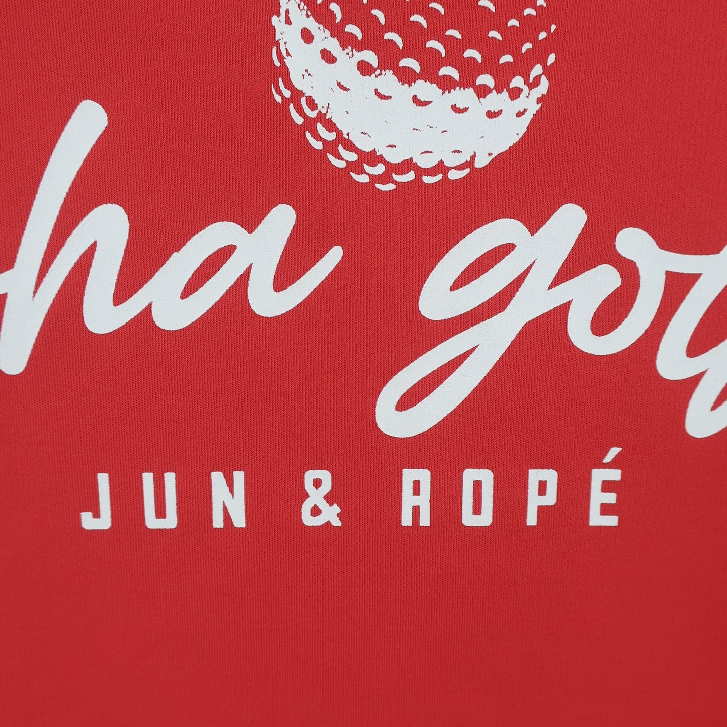 Jun and Rope(ジュン アンド ロペ) 半袖モックネックシャツ 赤 レディース S A