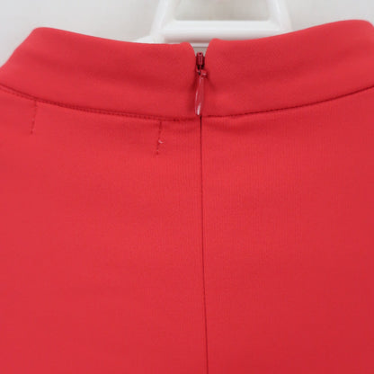 Jun and Rope(ジュン アンド ロペ) 半袖モックネックシャツ 赤 レディース S A