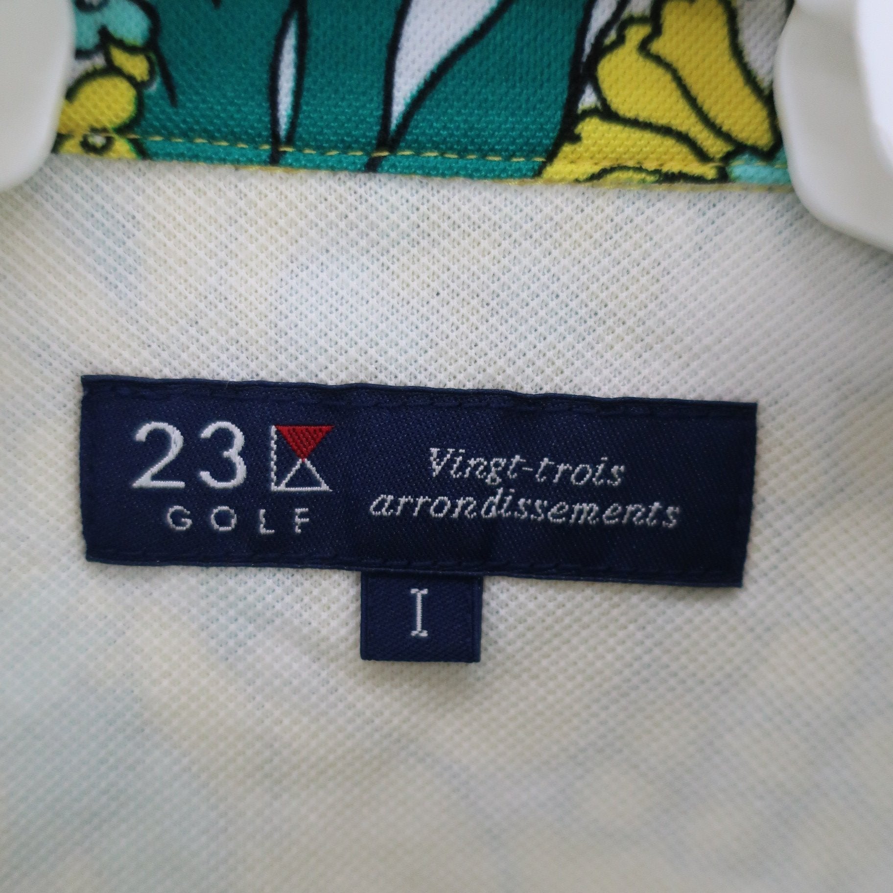 23区 GOLF(23区ゴルフ) ポロシャツ 黄色総柄 レディース ? A