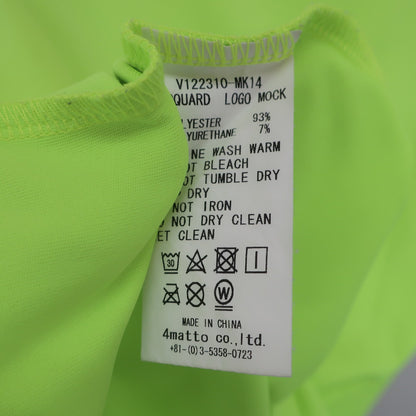 V12(ヴィトゥエルブ) 半袖モックネックシャツ ネオンイエロー レディース 0 B