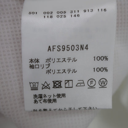 and per se(アンパスィ) ハーフジップシャツ 白 レディース M AF9503N4 A