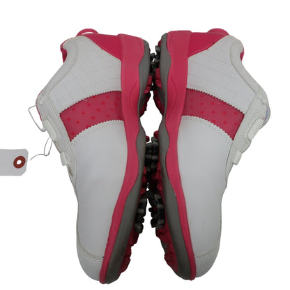 le coq sportif(ルコックスポルティフ) ダイヤル式ゴルフシューズ 白ピンク レディース 24.0cm QQL0583 S
