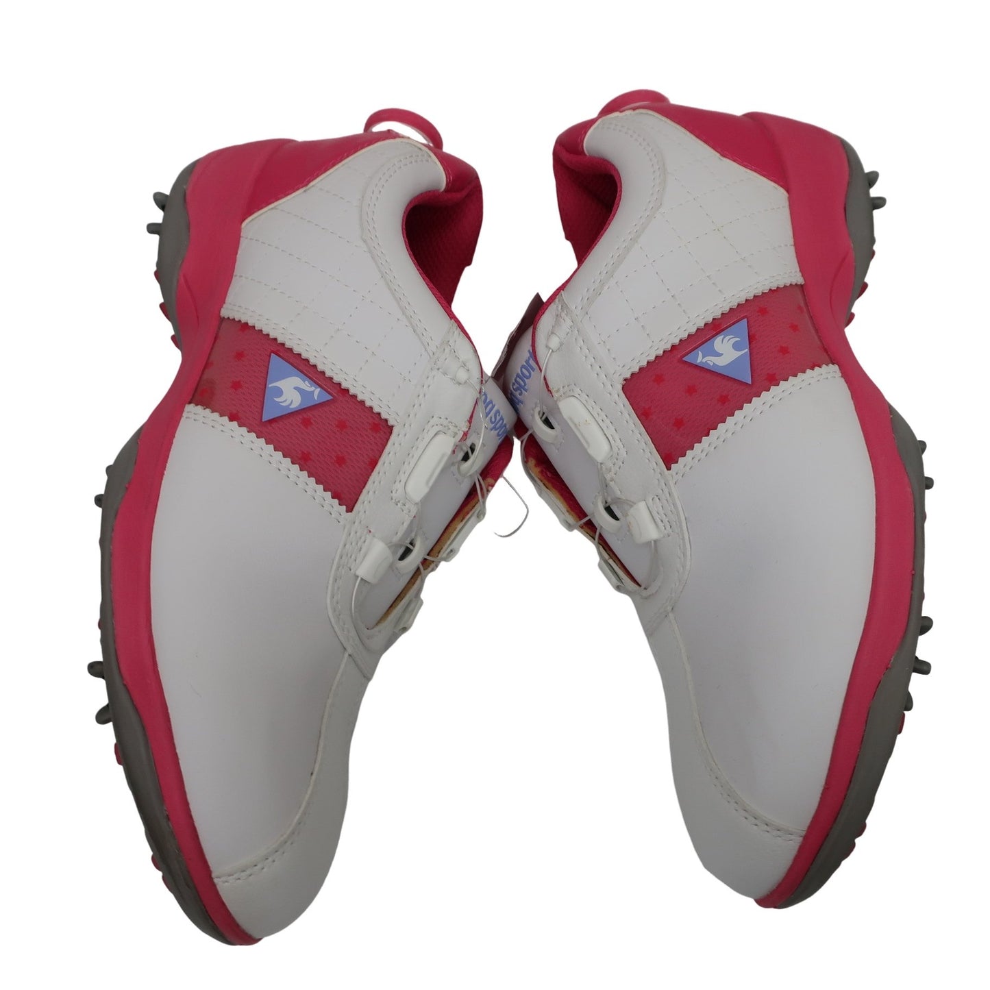 le coq sportif(ルコックスポルティフ) ダイヤル式ゴルフシューズ 白ピンク レディース 24.0cm QQL0583 S