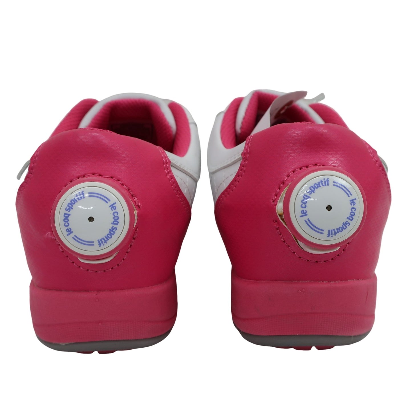 le coq sportif(ルコックスポルティフ) ダイヤル式ゴルフシューズ 白ピンク レディース 24.0cm QQL0583 S