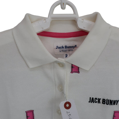 Jack Bunny(ジャックバニー) ポロシャツ 白 レディース 2 263-7260816 B