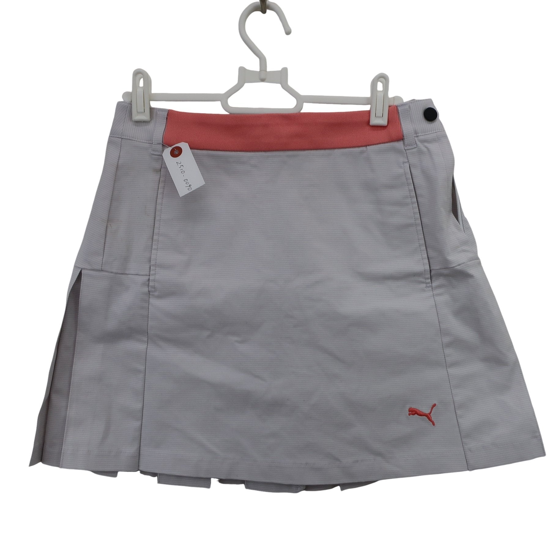 PUMA GOLF(プーマゴルフ) スカート ライトグレーチェック レディース M B