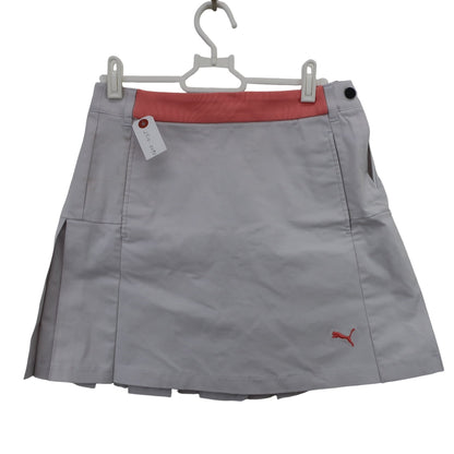 PUMA GOLF(プーマゴルフ) スカート ライトグレーチェック レディース M B