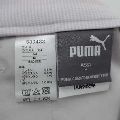 PUMA GOLF(プーマゴルフ) スカート ライトグレーチェック レディース M B