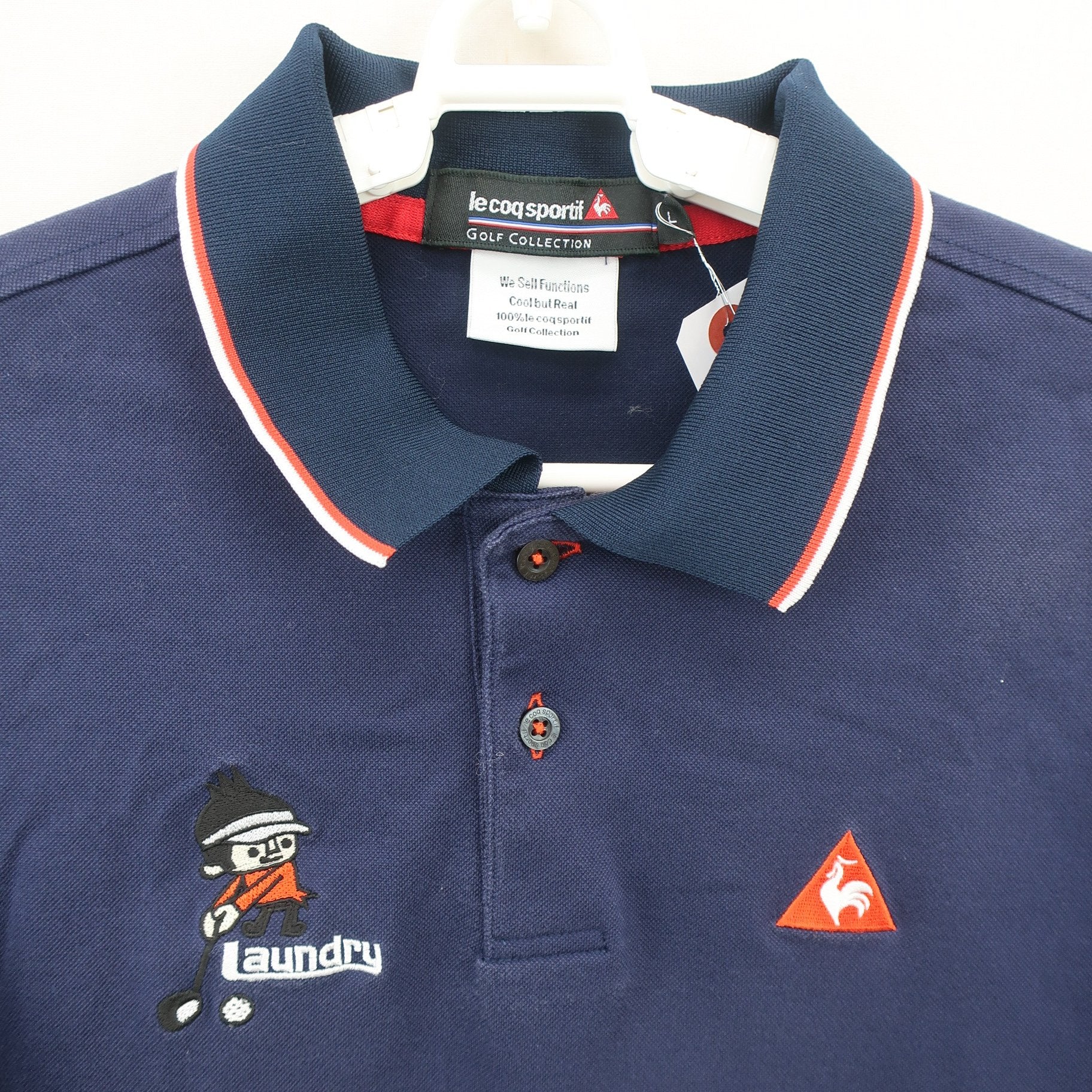 le coq sportif(ルコックスポルティフ) ポロシャツ ネイビー レディース L B