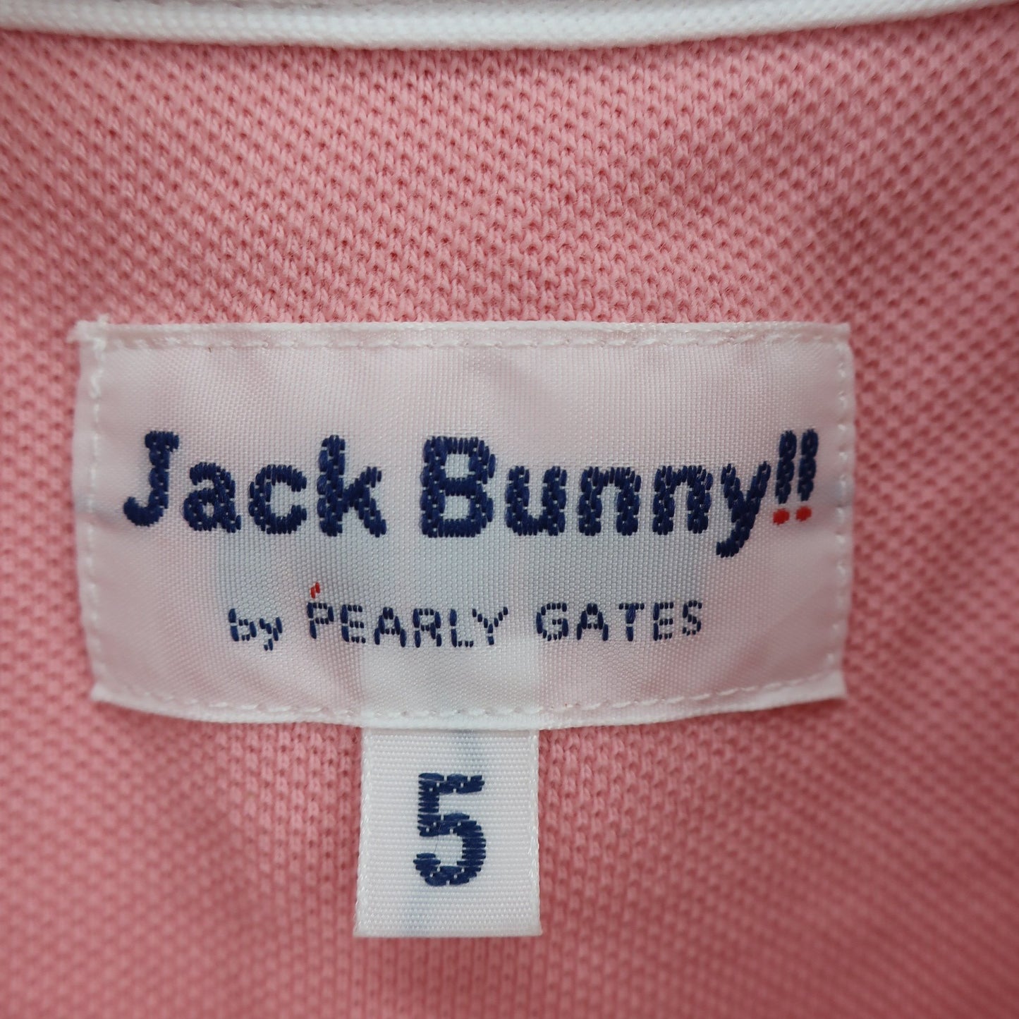 Jack Bunny(ジャックバニー) ポロシャツ ピンク メンズ 5 262-7160305 A