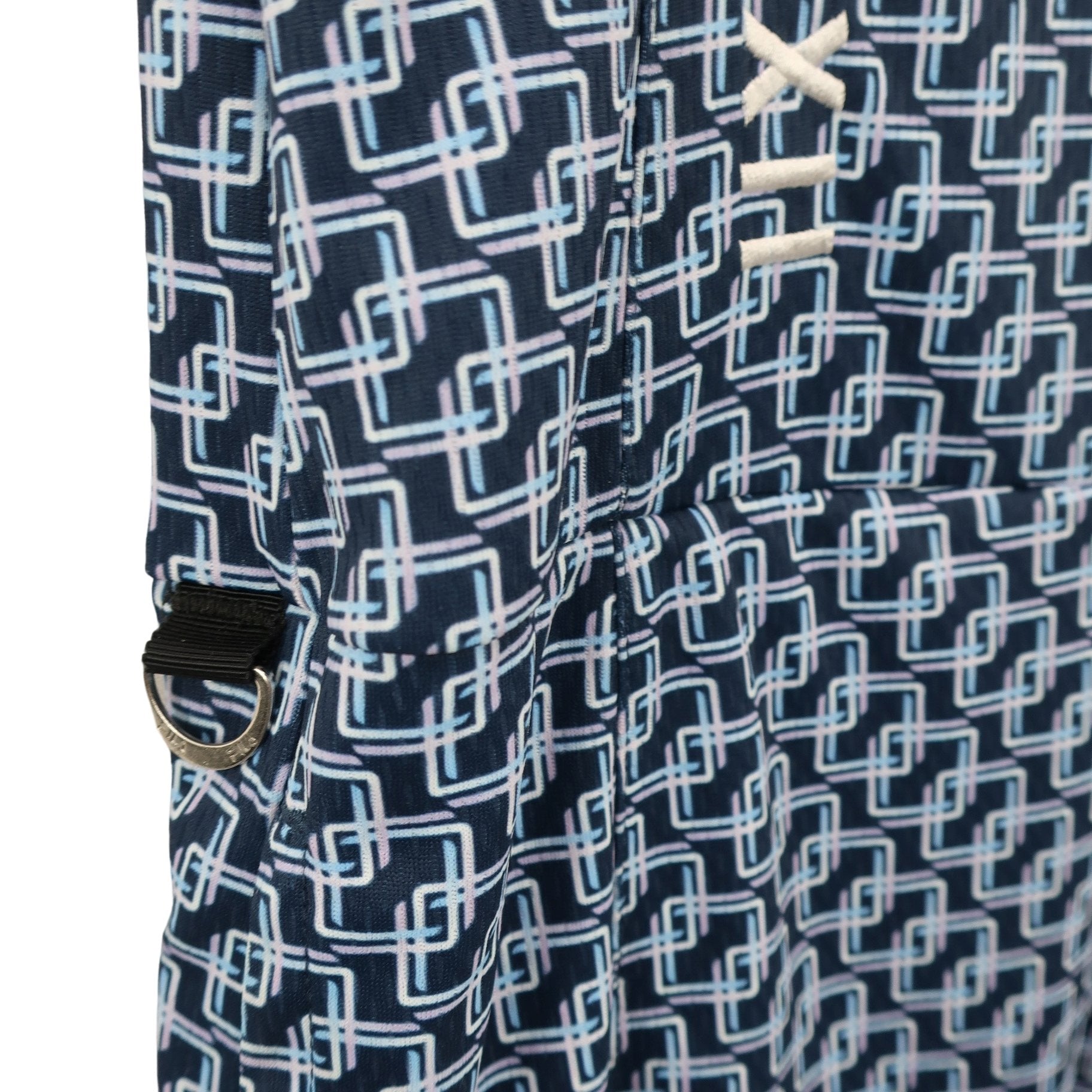 FILA GOLF(フィラゴルフ) モックネックワンピース 青系総柄 レディース L A