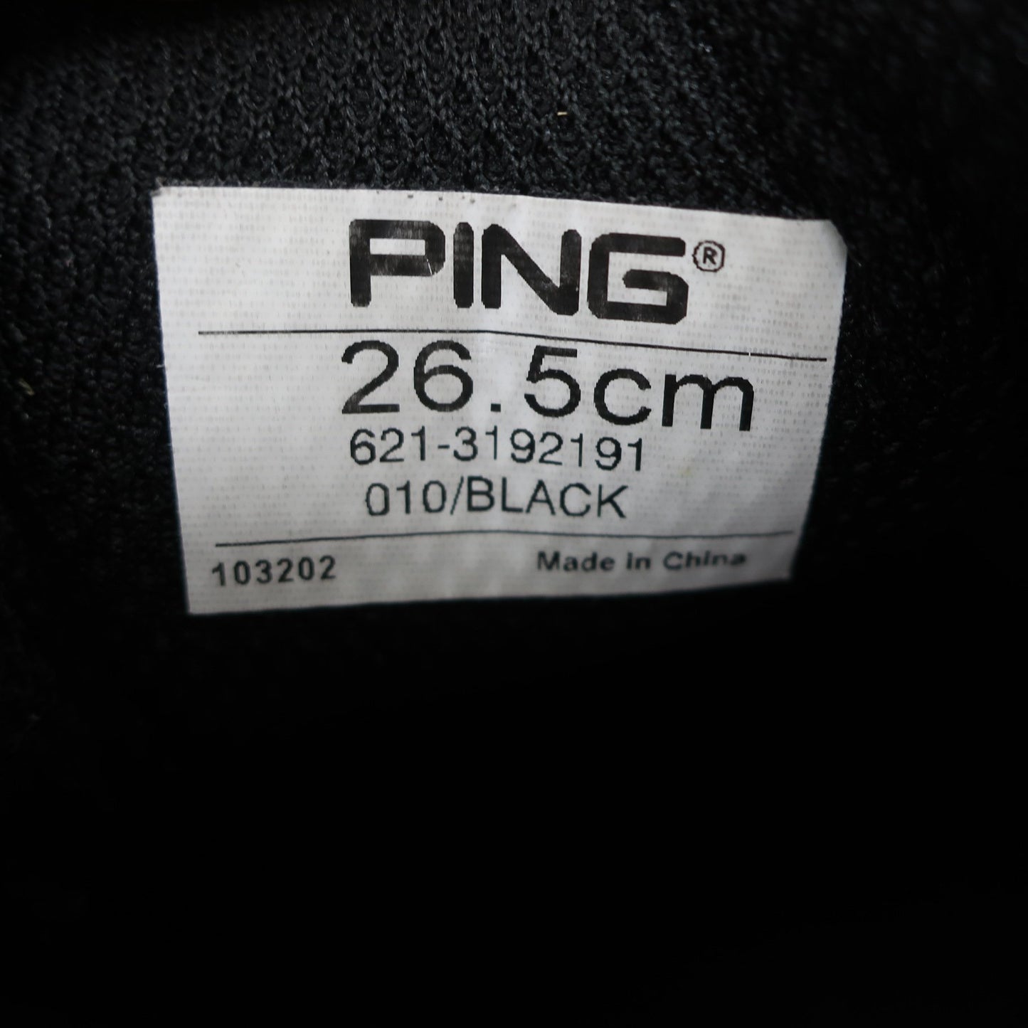 PING(ピン) ダイヤル式ゴルフシューズ 黒 メンズ 26.5cm 621-3192191 B