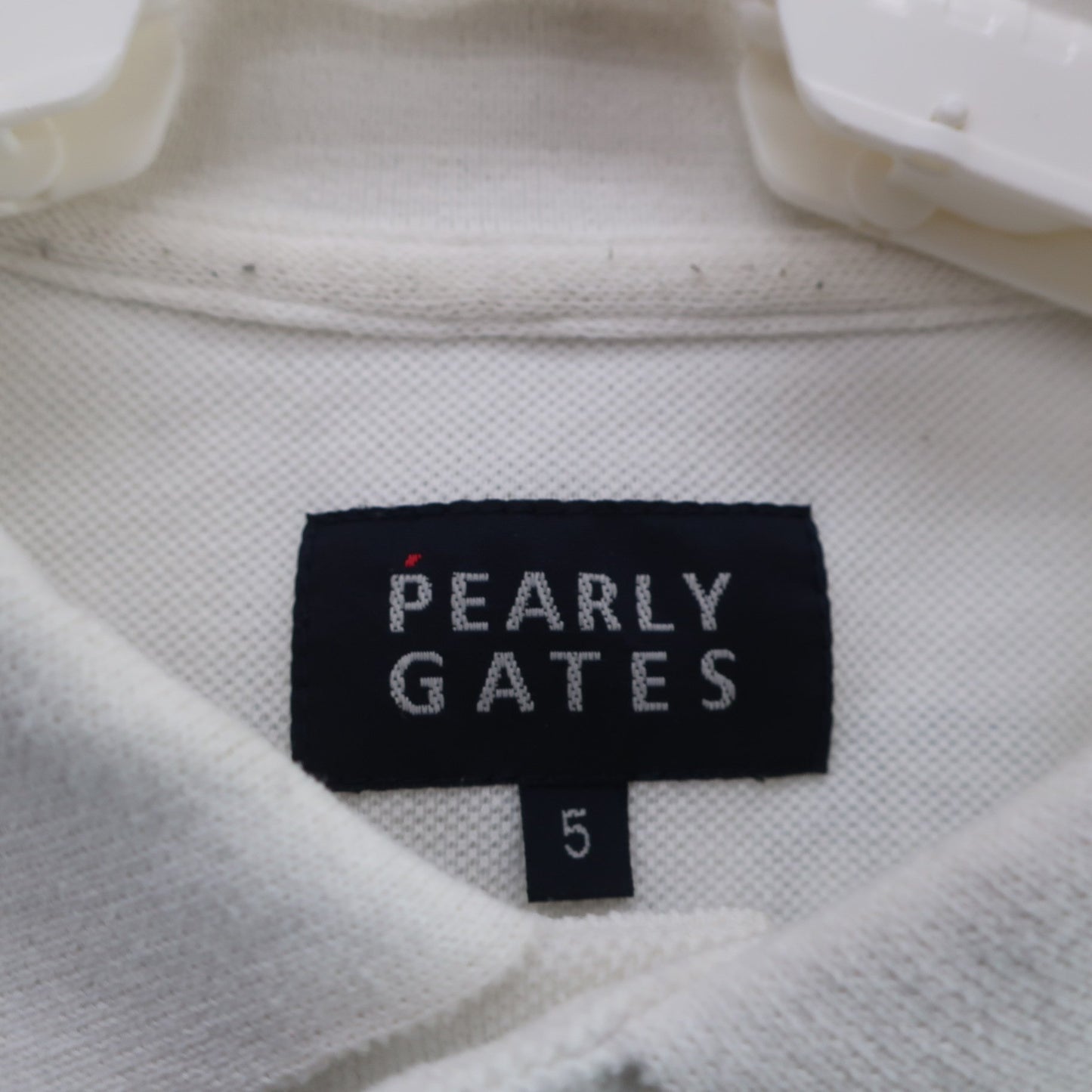 PEARLY GATES(パーリーゲイツ) ポロシャツ 白 メンズ 5 053-8160505 B