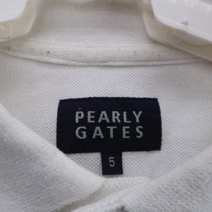 PEARLY GATES(パーリーゲイツ) ポロシャツ 白 メンズ 5 053-8160505 B