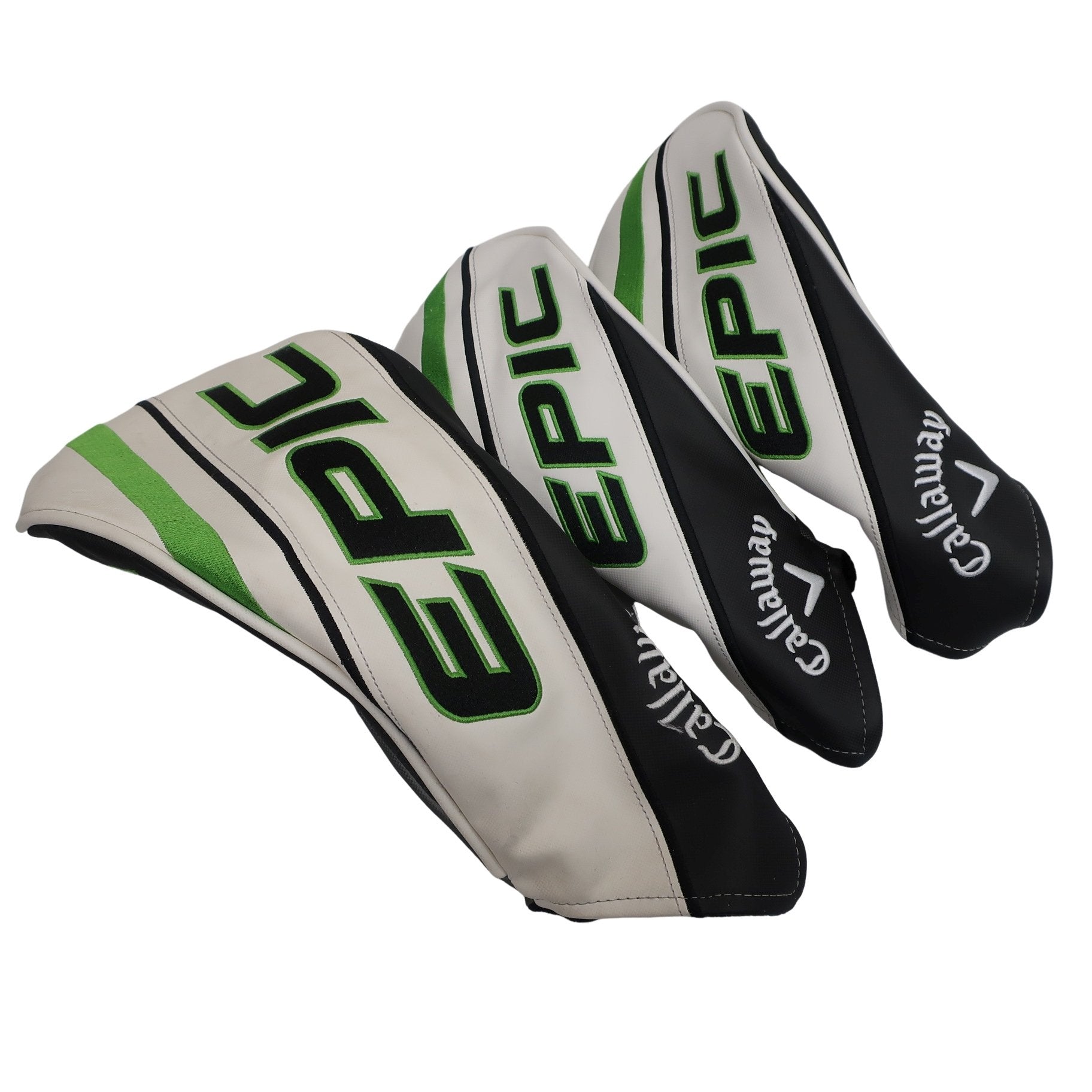 Callaway(キャロウェイ) ヘッドカバー3点セット 白黒黄緑 1W FW用×2 S