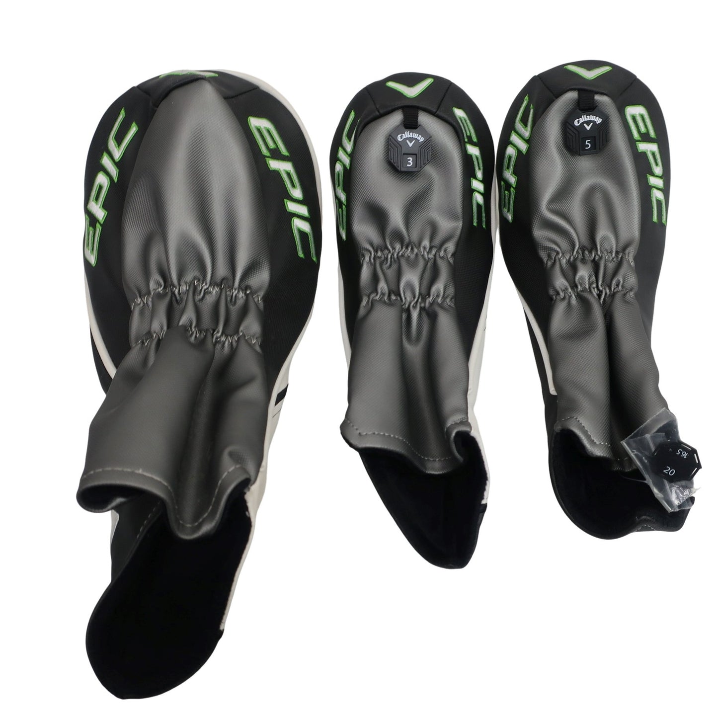 Callaway(キャロウェイ) ヘッドカバー3点セット 白黒黄緑 1W FW用×2 S