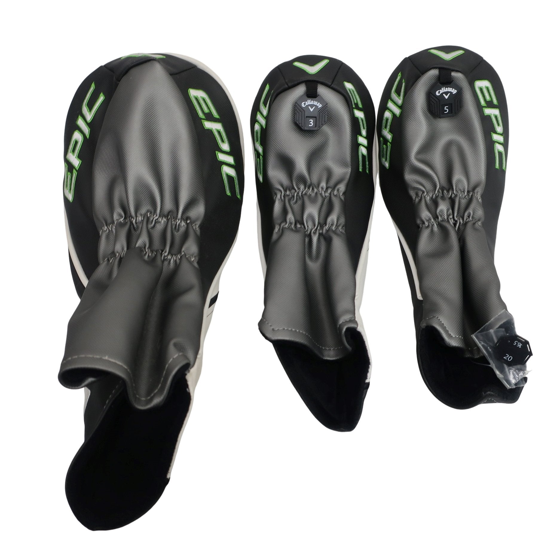 Callaway(キャロウェイ) ヘッドカバー3点セット 白黒黄緑 1W FW用×2 S