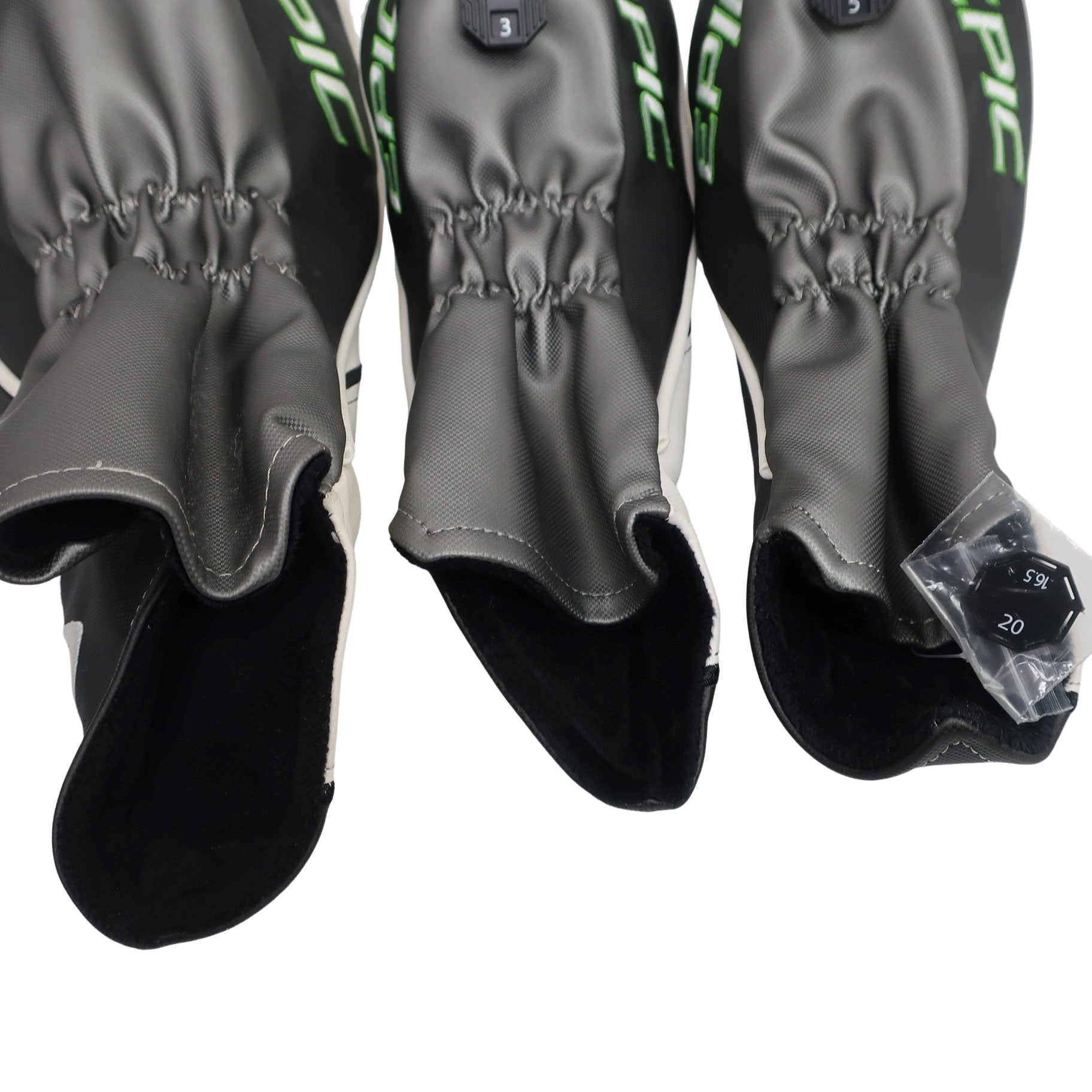Callaway(キャロウェイ) ヘッドカバー3点セット 白黒黄緑 1W FW用×2 S