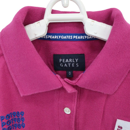 PEARLY GATES(パーリーゲイツ) ポロシャツ 紫 レディース 0 055-0260902 B