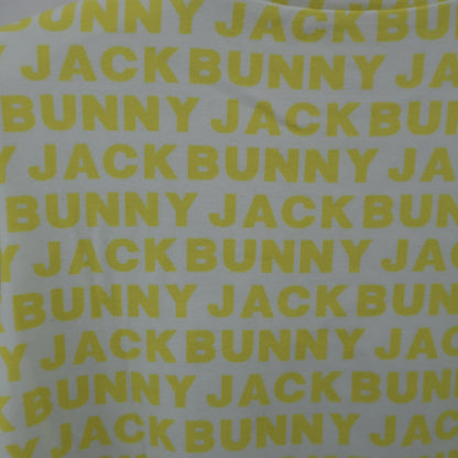 Jack Bunny(ジャックバニー) ハイネックシャツ 白黄色ロゴ文字柄 レディース 1 263-1266052 A