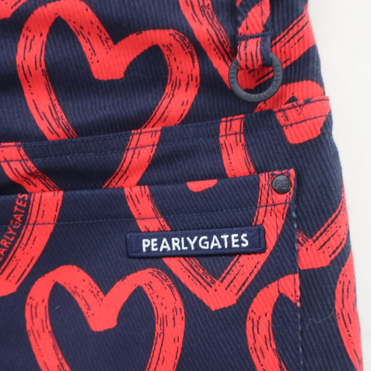 PEARLY GATES(パーリーゲイツ) スカート ネイビー赤ハート柄 レディース 1 055-2134306 N