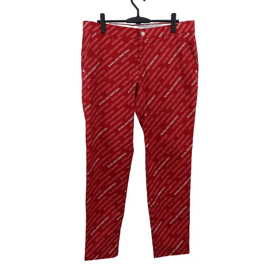 New Balance golf(ニューバランスゴルフ) パンツ 赤白ロゴ文字柄 メンズ 7 012-9131011 B