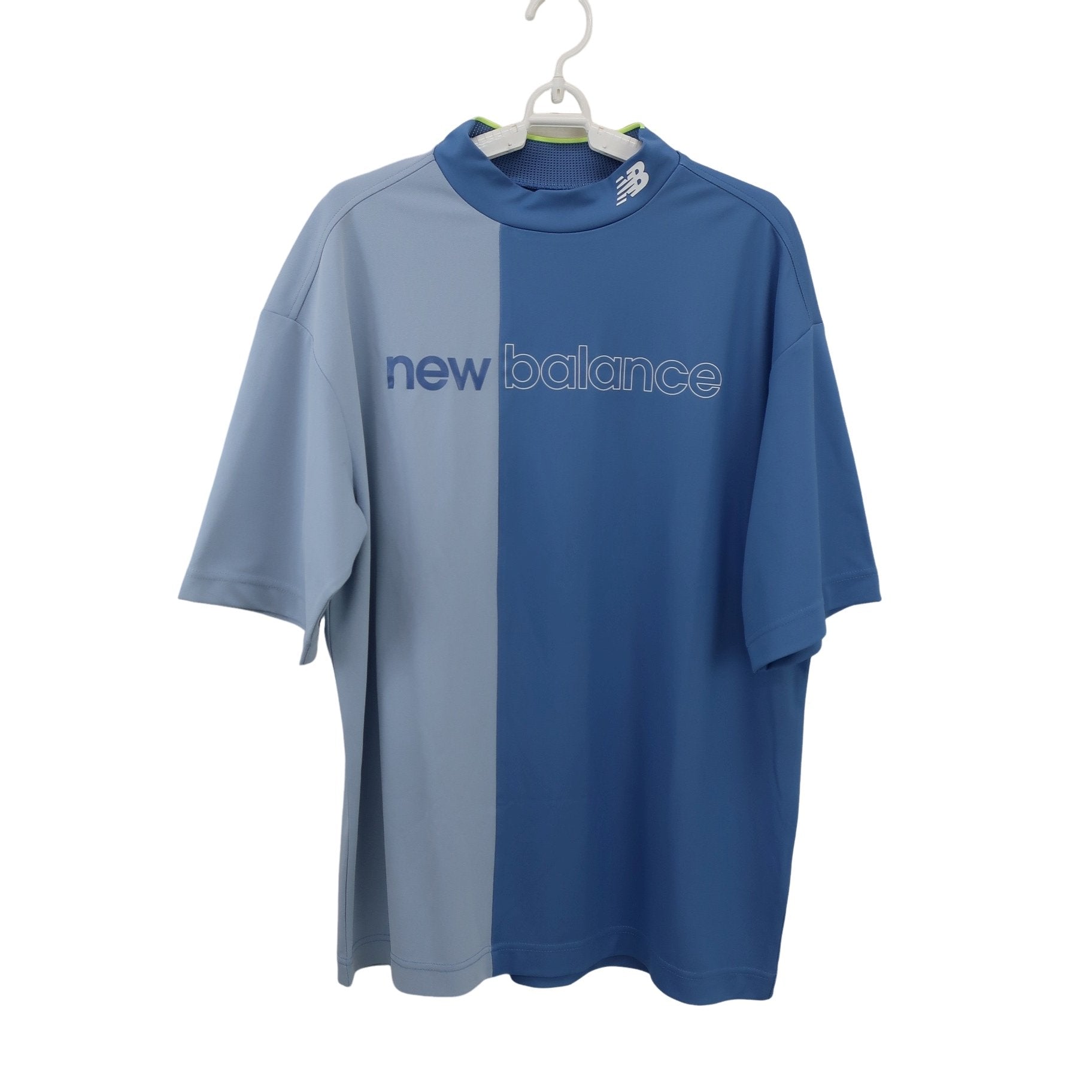 New Balance golf(ニューバランスゴルフ) 半袖モックネックシャツ 水色 メンズ 7 012-4166011 A